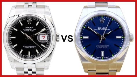 oyster perpetual date vs datejust.